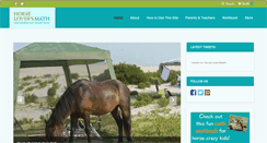 Desktop Screenshot of horseloversmath.com