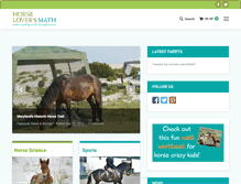 Tablet Screenshot of horseloversmath.com
